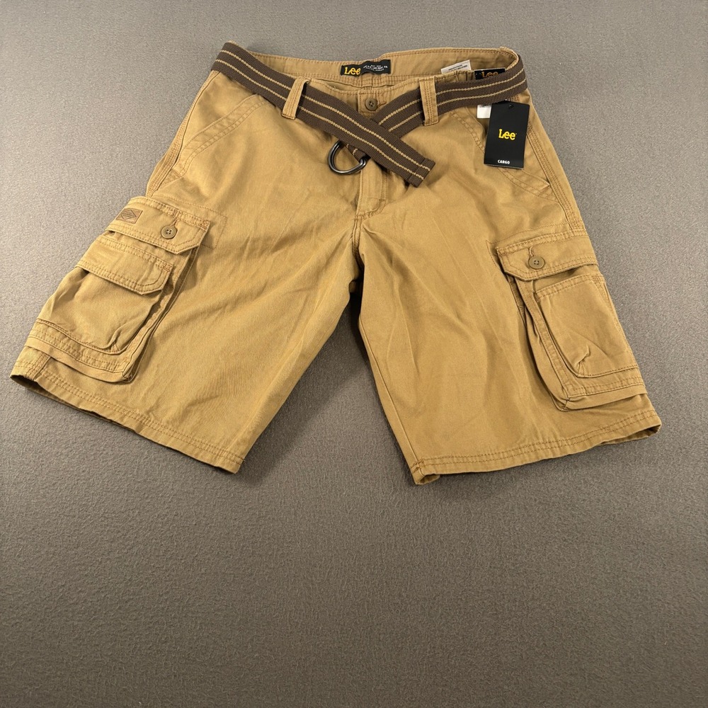 Lee Relaxed Fit Cargo Shorts Mens Size 33 Bourbon Tan 102183323
